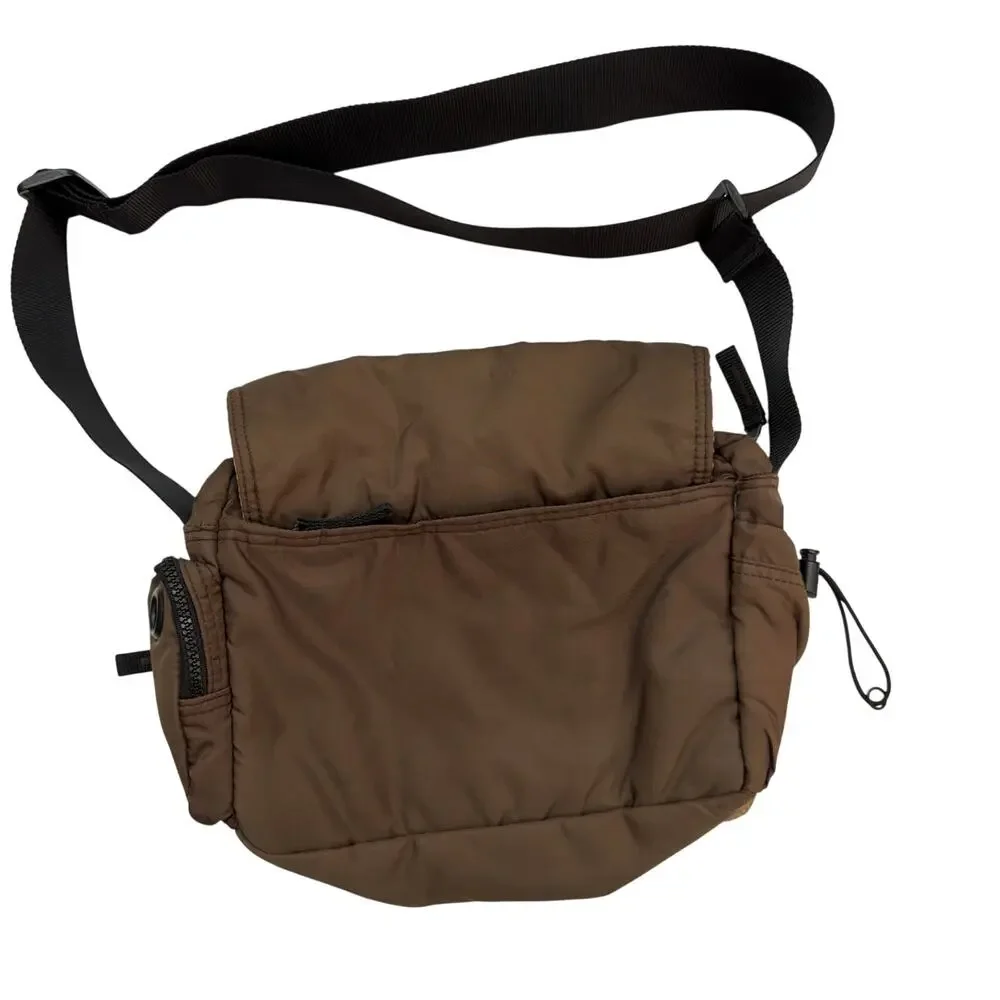 Vintage Y2K 2000s Kenneth Cole Brown Mens Messenger Bag